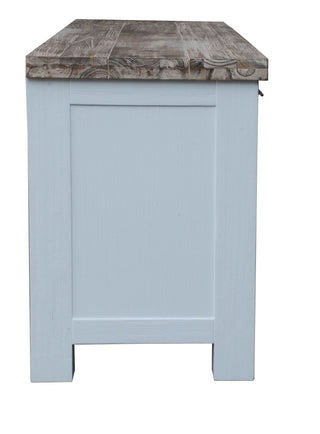 Homestead Entertainment Unit With Dual Doors & Niches Side Profile