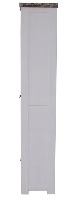 Homestead Multi-Tone Solid Acacia Timber Bookcase Side Profile