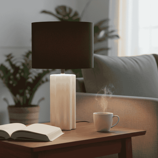 Horizon Ceramic Lamp On Side Table