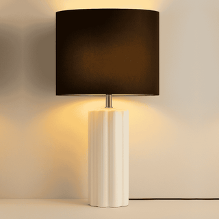 Horizon Ceramic Lamp Turned On