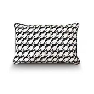 Hors Patterned Black And White Cushion 40 x 60 cm