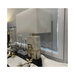 Hugo Marble Base & Rectangular White Shade Table Lamp on desk