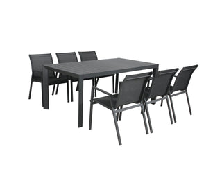 Icaria Charcoal Outdoor Chair Set