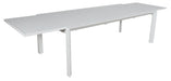 Icaria Outdoor Dining Set White Extended Table