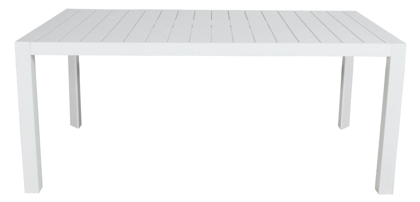 Icaria Outdoor Dining Set White Table