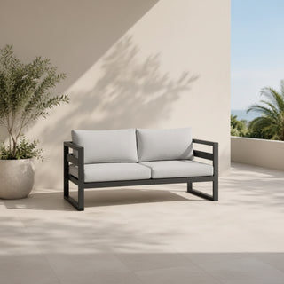 Islay Charcoal Outdoor 2 Seater Sofa Outdoors