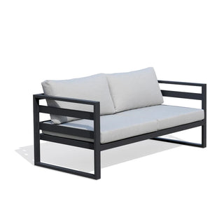 Islay Charcoal Outdoor 2 Seater Sofa Side Profile