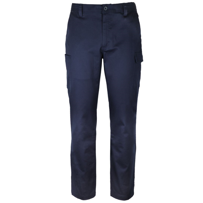 JB's Multi Pkt Stretch Twill Pant Navy Front View