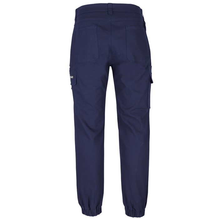 JB's Multi Pocket Stretch Canvas Jogger Navy Back Profile