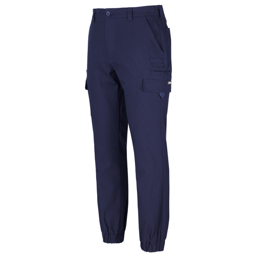 JB's Multi Pocket Stretch Canvas Jogger Navy Side Profile