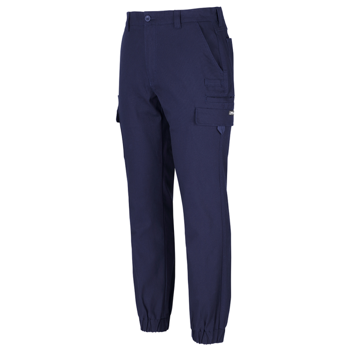 JB's Multi Pocket Stretch Canvas Jogger Navy Side Profile