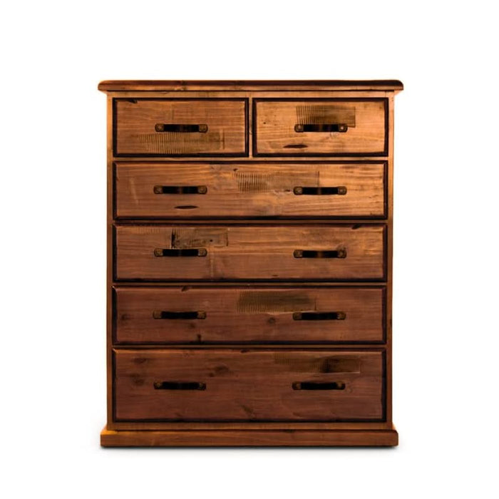 Jamaica Blackwood Solid Pine Six Drawer Tallboy