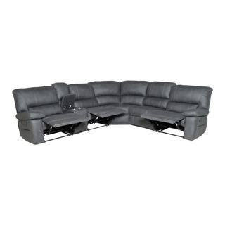 Jersey Jet Corner Lounger Comfort with Open Dual End Recliners