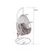 Jimmy Out Pod Chair in Pristine White Dimensions