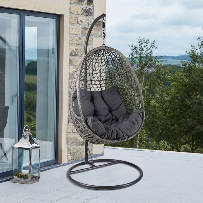 Jimmy Out Pod Chair in Sleek Grey Outside