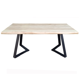 Juniper Coffee Table-Natural/Black Close Up Look