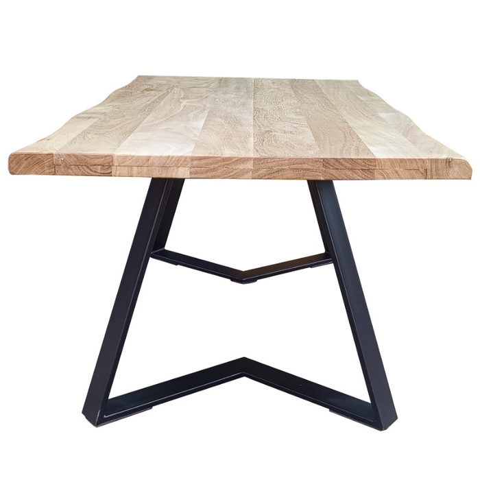 Juniper Coffee Table-Natural/Black Side Look