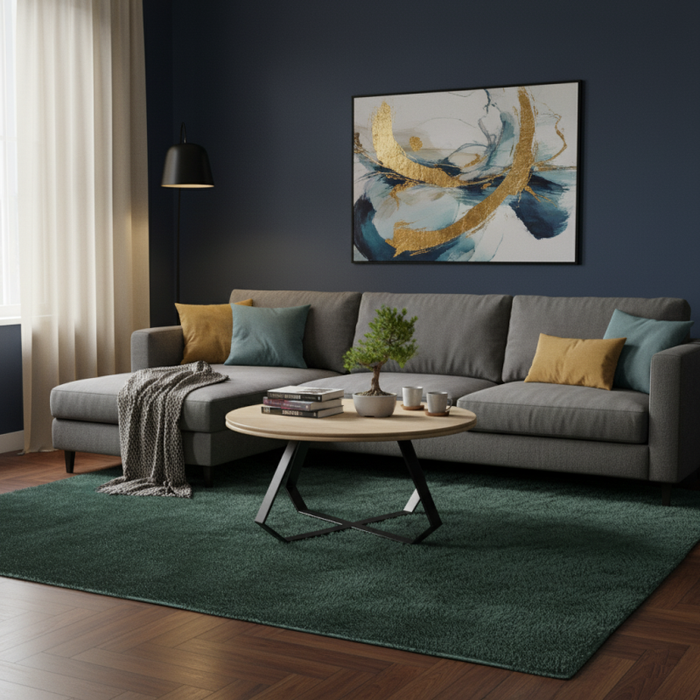 Juniper Round Coffee Table - Natural/Black