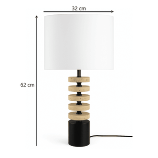 Kent marble Lamp & Shade Dimensions