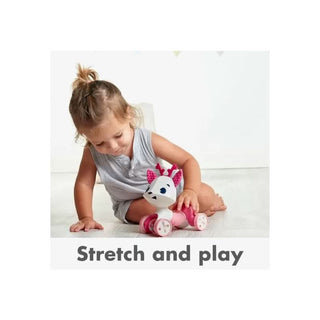 Kid Playing With Florence Pink Tiny Love Rolling Companion