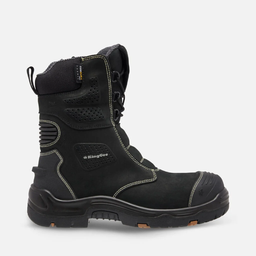 King Gee Bennu Pro 9 Work Boots Black Outer Side