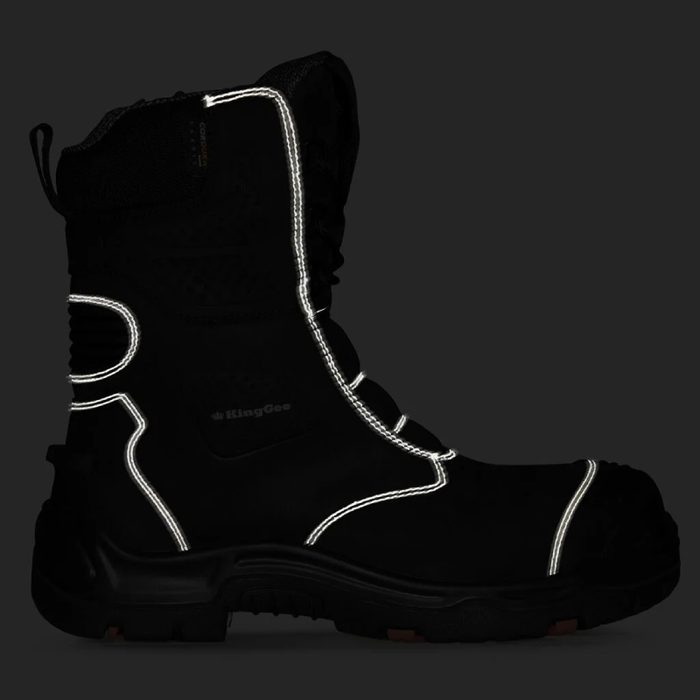 King Gee Bennu Pro 9 Work Boots Black in Dark
