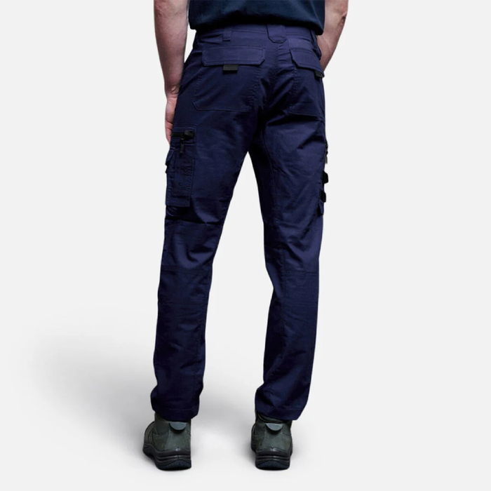 King Gee N Force Performance Work Pants In Navy Back Profile
