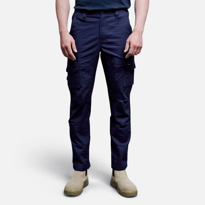 King Gee N Force Performance Work Pants In Navy Front Profile