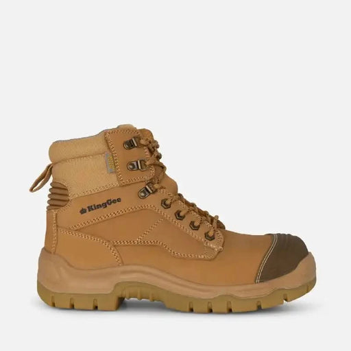 King Gee Phoenix Zip/Lace Composite Safety Work Boots outter side