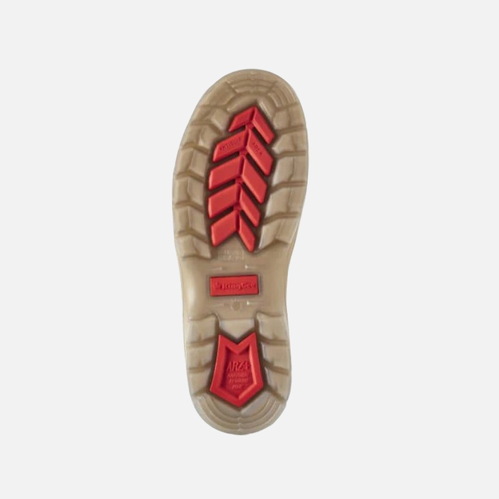 King Gee Steel Cap Flinders Suede Safety Toe Work Boots Sand Sole