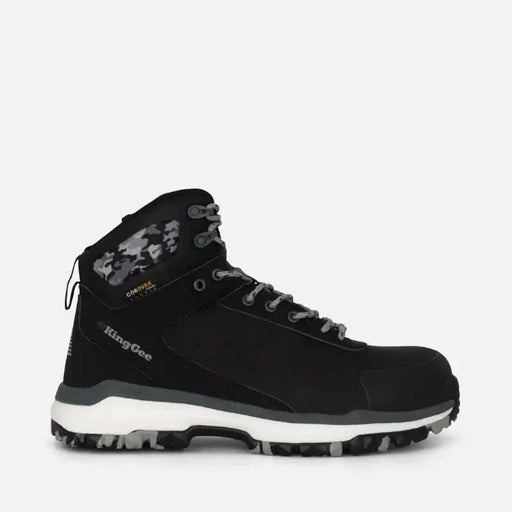 King Gee Terra Firma Hybrid Zip/Lace Composite Toe Work Boots 5" Forest green Outer view