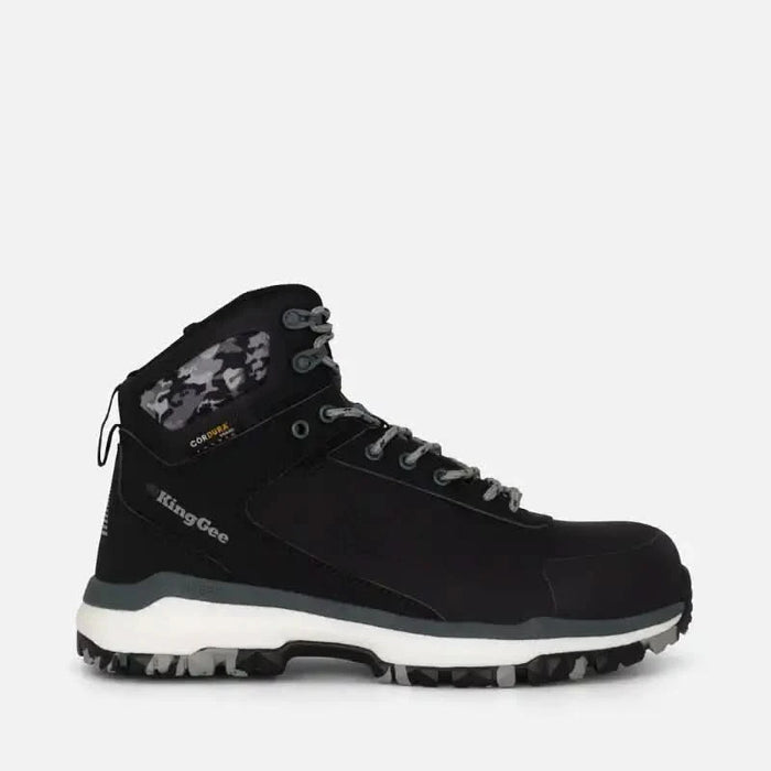 King Gee Terra Firma Hybrid Zip/Lace Composite Toe Work Boots 5" Forest green Outer view