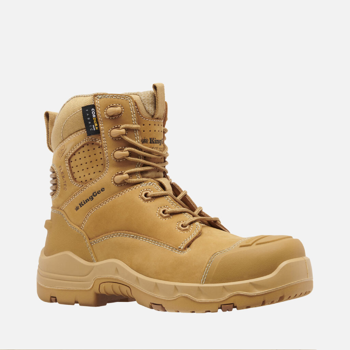 King Gee Women's ONYX 6CZ Composite Toe Work Boot Wheat Outer Look