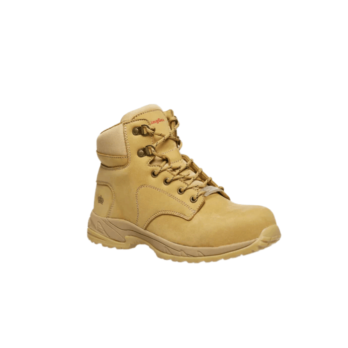 King Gee Women's Tradie Hybrid Zip Lace Composite Cap Work Boots Wheat Outer Look