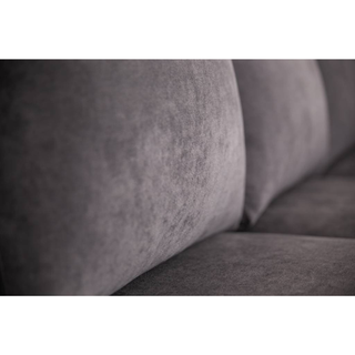 Kristie Dark Grey 3 Seater with Chaise Lounge & Sofa Bed Combo Fabric Close-up