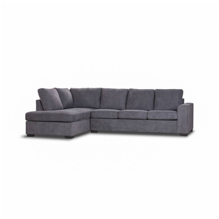 Kristie Dark Grey Elegance Left Hand Chaise Sofa Bed