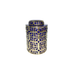 Large Victoria Navy & Gold Jar