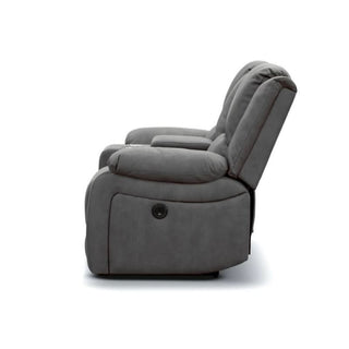 Latte Luxe Leisure Hub Captain Console 2 Seater Sofa Side Profile