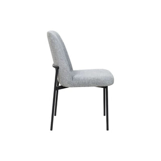 Libra Dining Chair Grey Side Profile