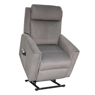 Lifted Ascot Fabric Lift Chair in Dark Grey