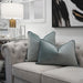  Light Acqua Blue Velvet Cushion Collection