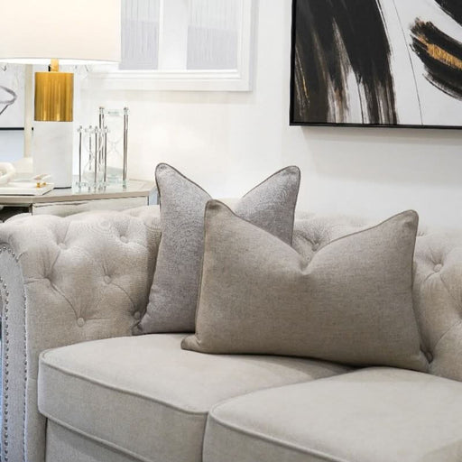 Light Beige Woven Cushions