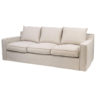 Logan Haven Stone Coloured 3 Seater Lounge Profile