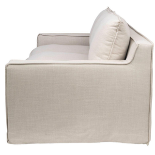 Logan Haven Stone Coloured 3 Seater Lounge Side Profile