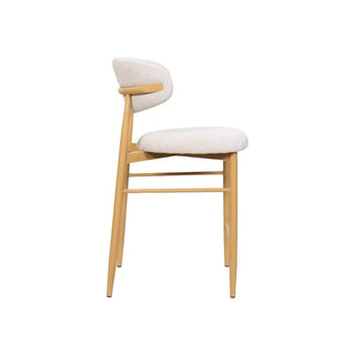 Louis Bar Chair Oak Beige Side Profile