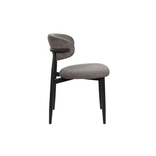 Louis Dark Dining Chair Side Profile