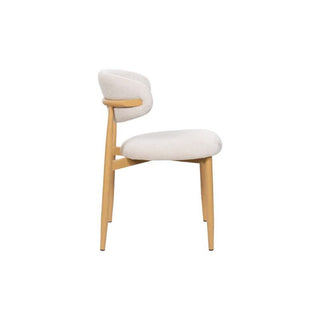 Louis Dining Chair Oak Beige Side Profile
