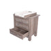 Love N Care Bordeaux Chest Brown Vintage With Pad and Open Drawer