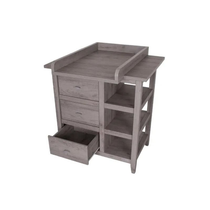Love N Care Elegant Dark Grey Lyon Chest Open Drawer