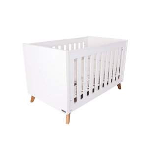 Love N Care Fjord Cot White Side Look